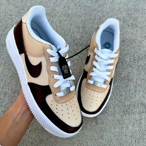 Air force 1 custom brown